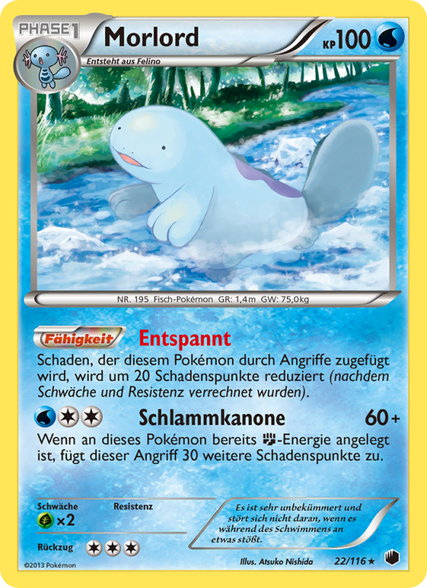Morlord 22 — Plasma Freeze (German Pokémon TCG card)