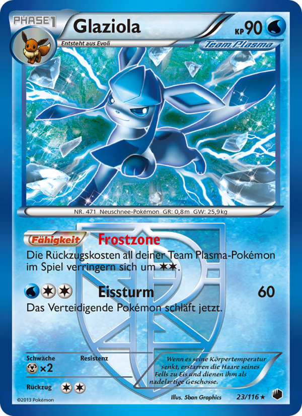 Glaziola 23 — Plasma Freeze (German Pokémon TCG card)