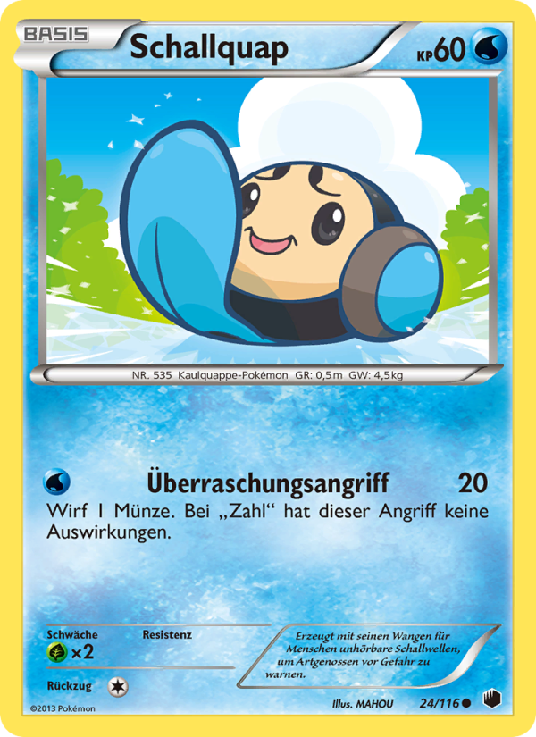Schallquap 24 — Plasma Freeze (German Pokémon TCG card)