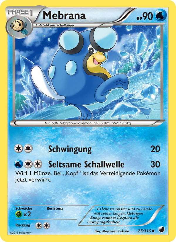 Mebrana 25 — Plasma Freeze (German Pokémon TCG card)