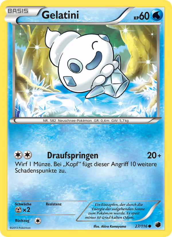 Gelatini 27 — Plasma Freeze (German Pokémon TCG card)