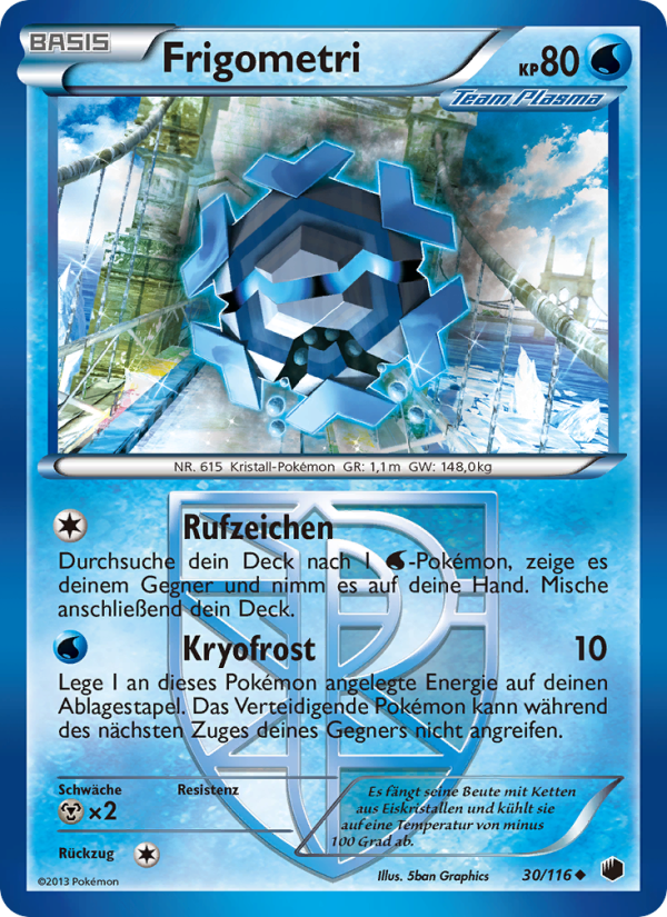 Frigometri 30 — Plasma Freeze (German Pokémon TCG card)