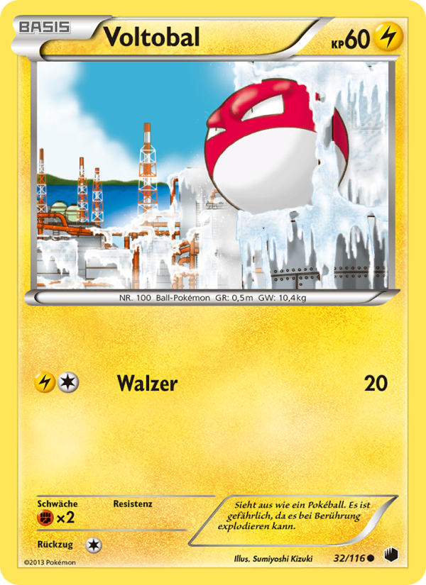 Voltobal 32 — Plasma Freeze (German Pokémon TCG card)
