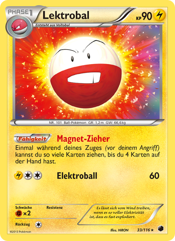 Lektrobal 33 — Plasma Freeze (German Pokémon TCG card)