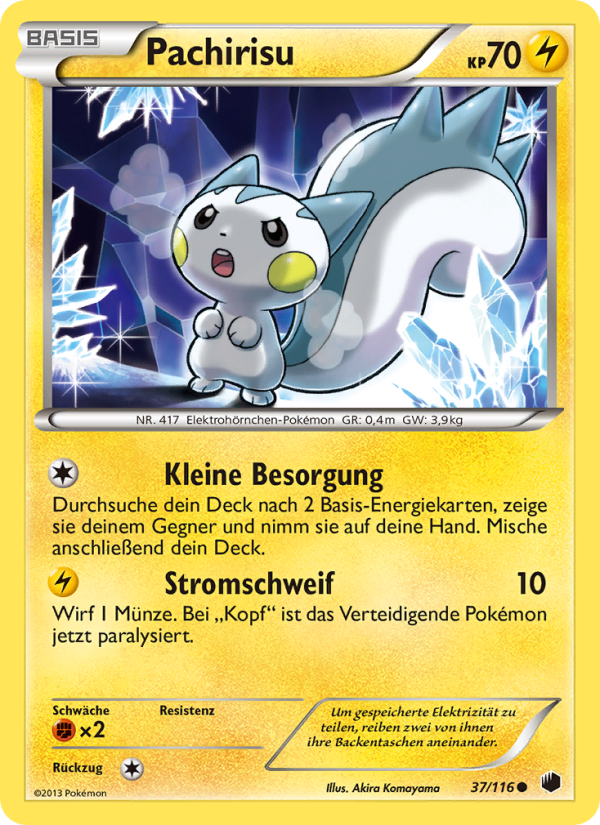 Pachirisu 37 — Plasma Freeze (German Pokémon TCG card)