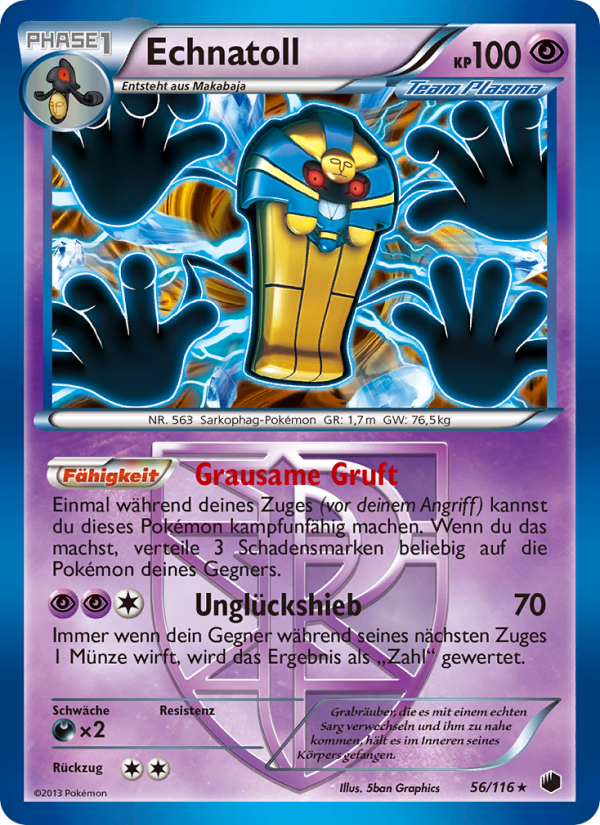Echnatoll 56 — Plasma Freeze (German Pokémon TCG card)
