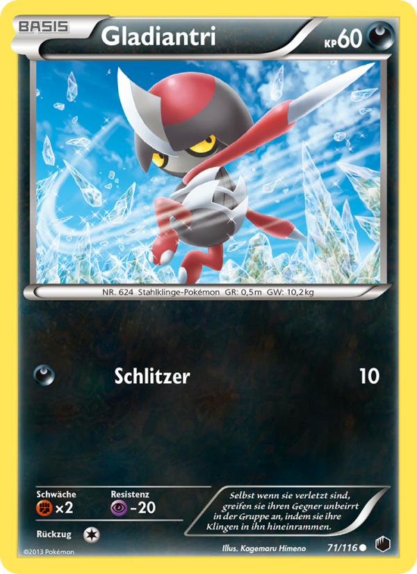 Gladiantri 71 — Plasma Freeze (German Pokémon TCG card)