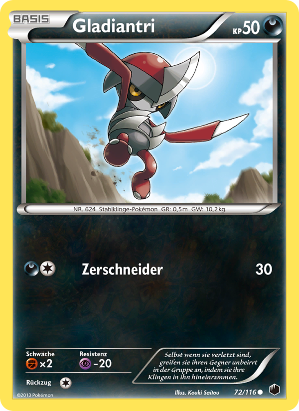 Gladiantri 72 — Plasma Freeze (German Pokémon TCG card)