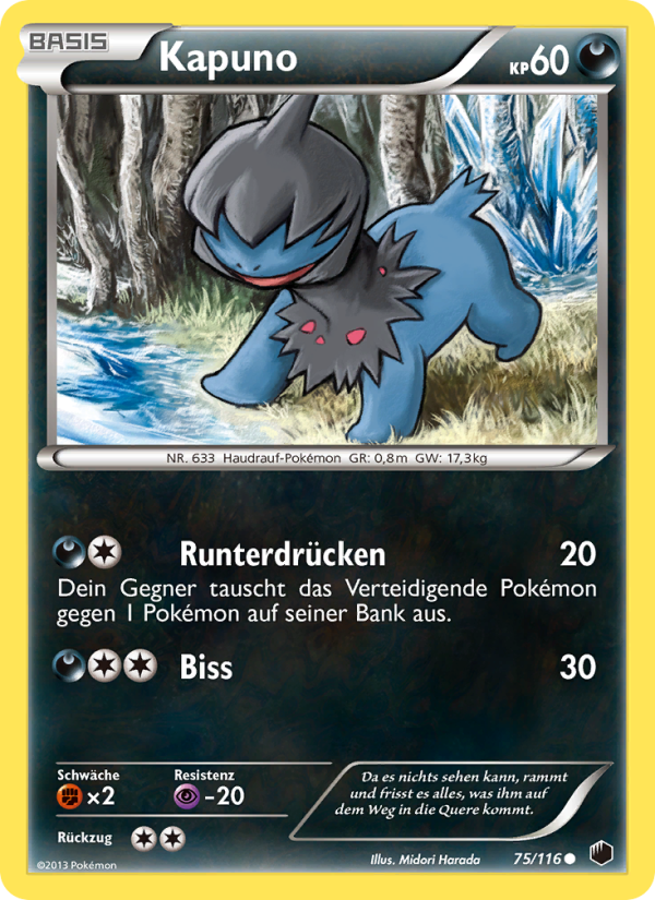 Kapuno 75 — Plasma Freeze (German Pokémon TCG card)
