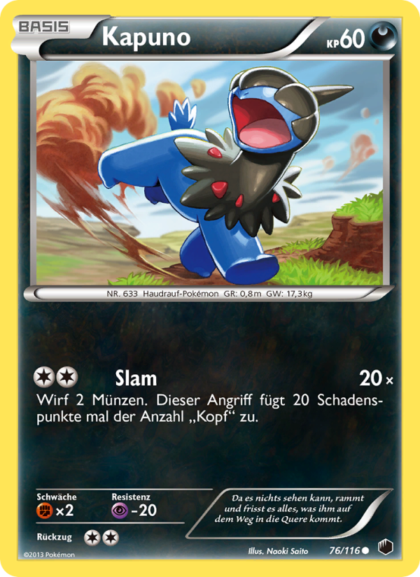 Kapuno 76 — Plasma Freeze (German Pokémon TCG card)