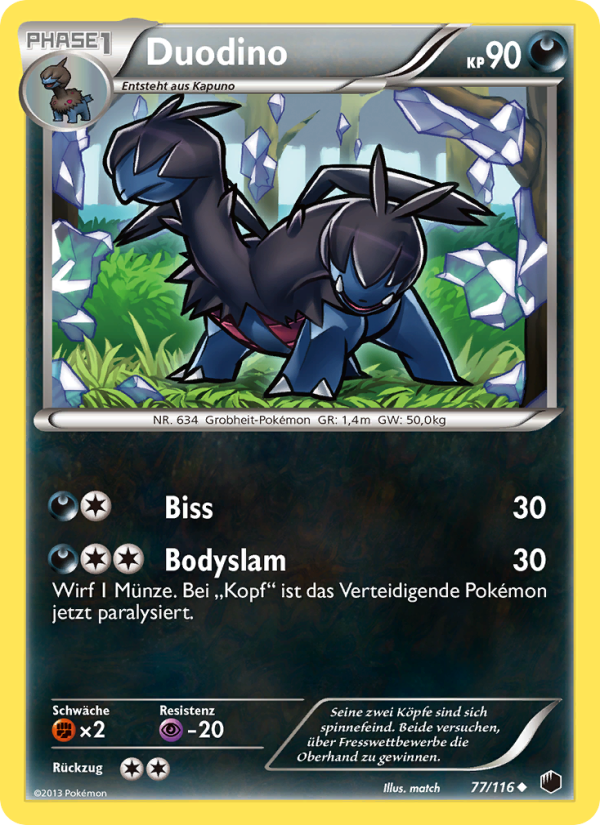 Duodino 77 — Plasma Freeze (German Pokémon TCG card)