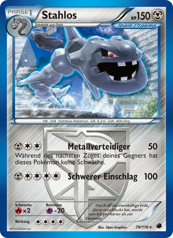 Stahlos 79 — Plasma Freeze (German Pokémon TCG card)