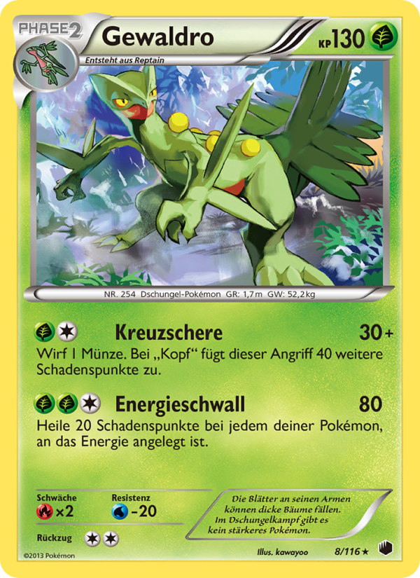 Gewaldro 8 — Plasma Freeze (German Pokémon TCG card)