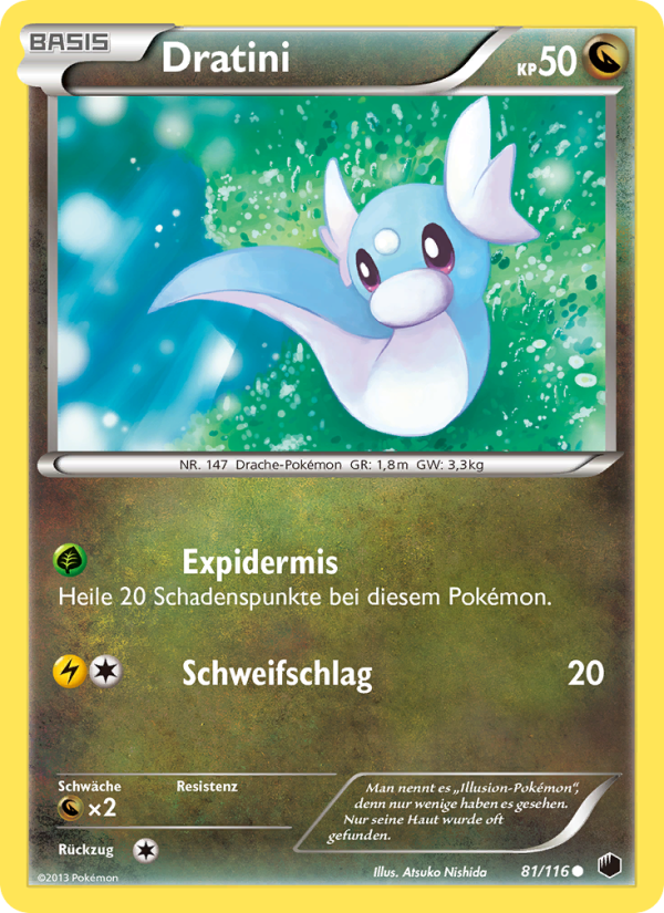 Dratini 81 — Plasma Freeze (German Pokémon TCG card)