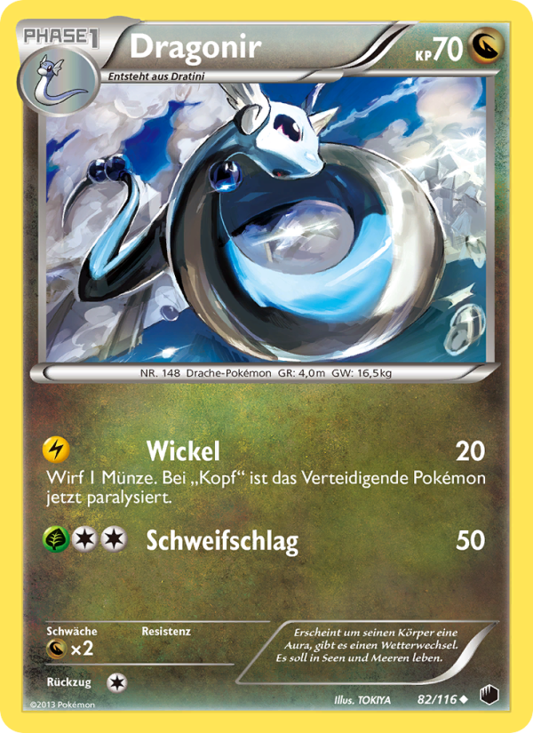 Dragonir 82 — Plasma Freeze (German Pokémon TCG card)