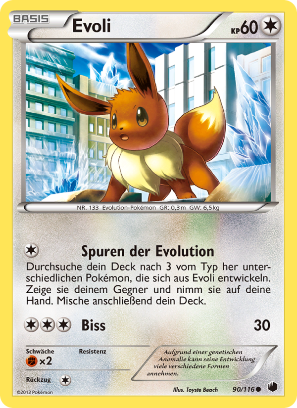 Evoli 90 — Plasma Freeze (German Pokémon TCG card)