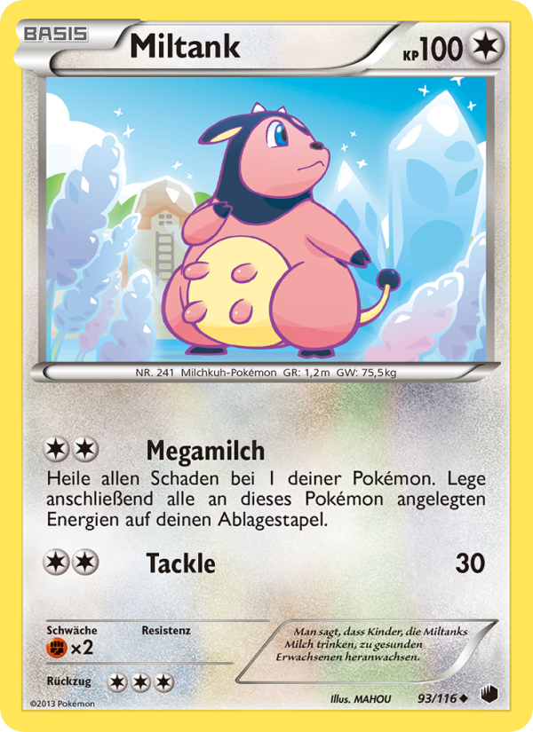 Miltank 93 — Plasma Freeze (German Pokémon TCG card)