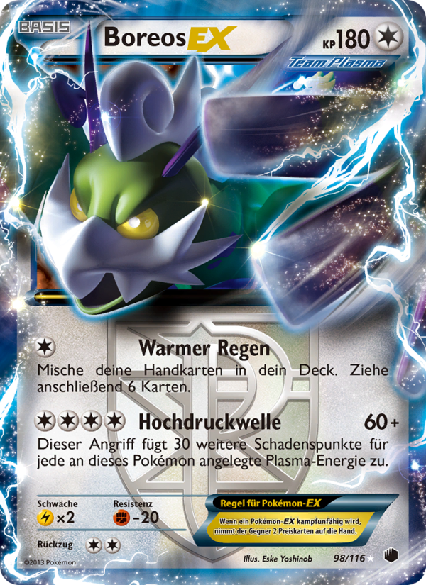 Boreos-EX 98 — Plasma Freeze (German Pokémon TCG card)