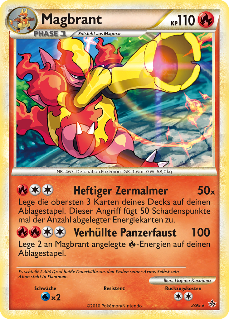 Magbrant 16 — Call of Legends (German Pokémon TCG card)