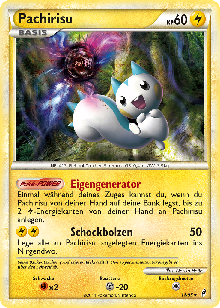 Pachirisu 18 — Call of Legends (German Pokémon TCG card)