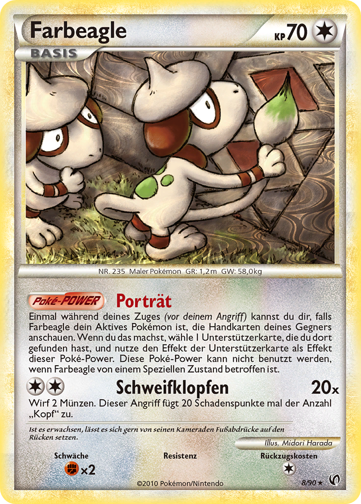 Farbeagle 21 — Call of Legends (German Pokémon TCG card)