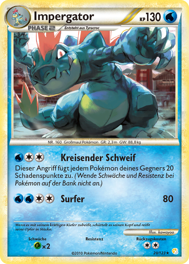 Impergator 25 — Call of Legends (German Pokémon TCG card)