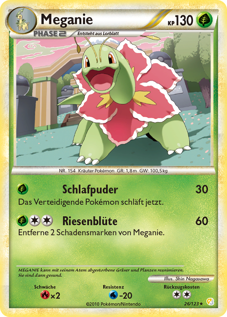 Meganie 27 — Call of Legends (German Pokémon TCG card)