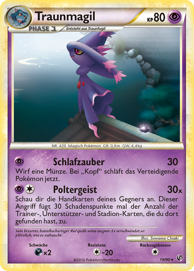 Traunmagil 28 — Call of Legends (German Pokémon TCG card)