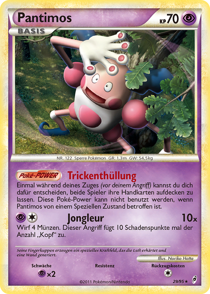 Pantimos 29 — Call of Legends (German Pokémon TCG card)