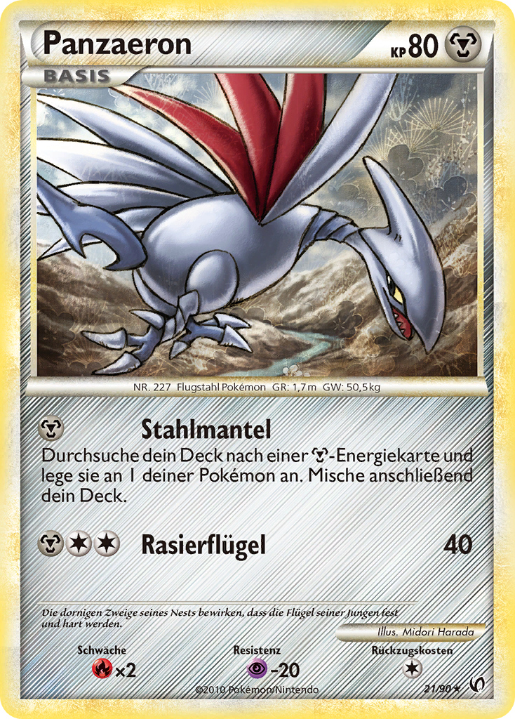 Panzaeron 31 — Call of Legends (German Pokémon TCG card)