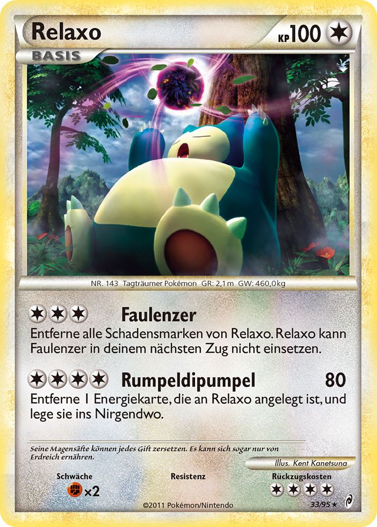 Relaxo 33 — Call of Legends (German Pokémon TCG card)