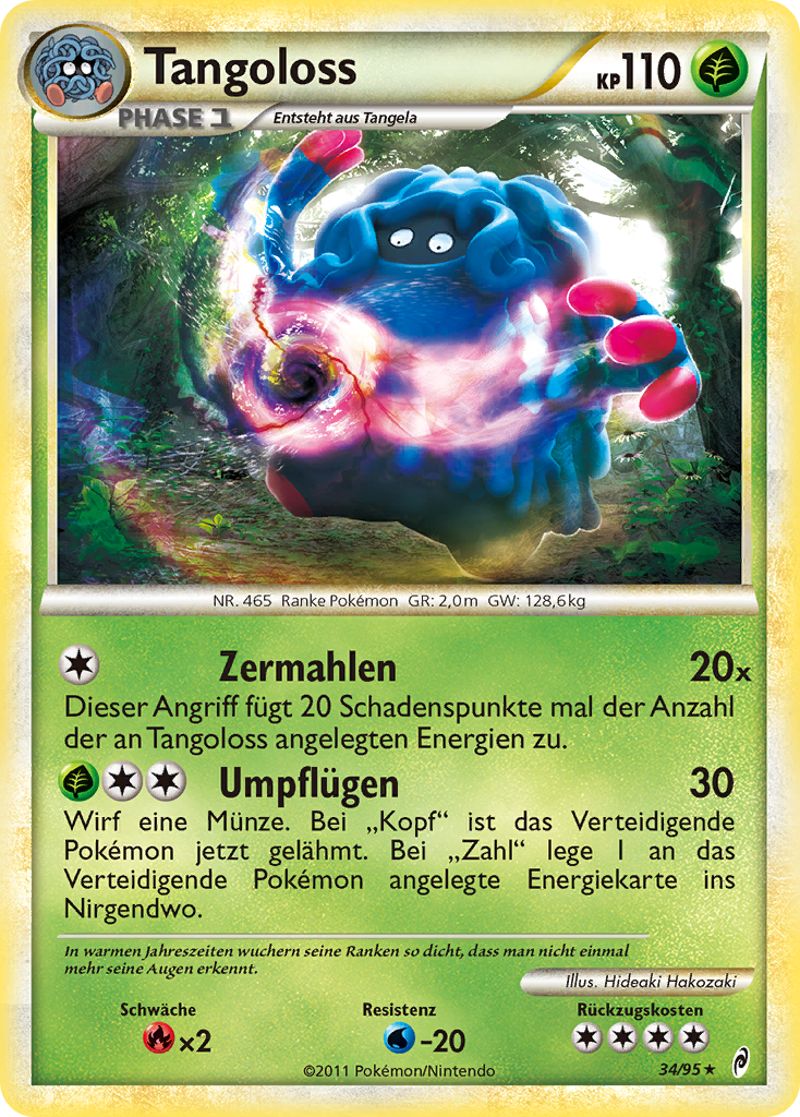 Tangoloss 34 — Call of Legends (German Pokémon TCG card)