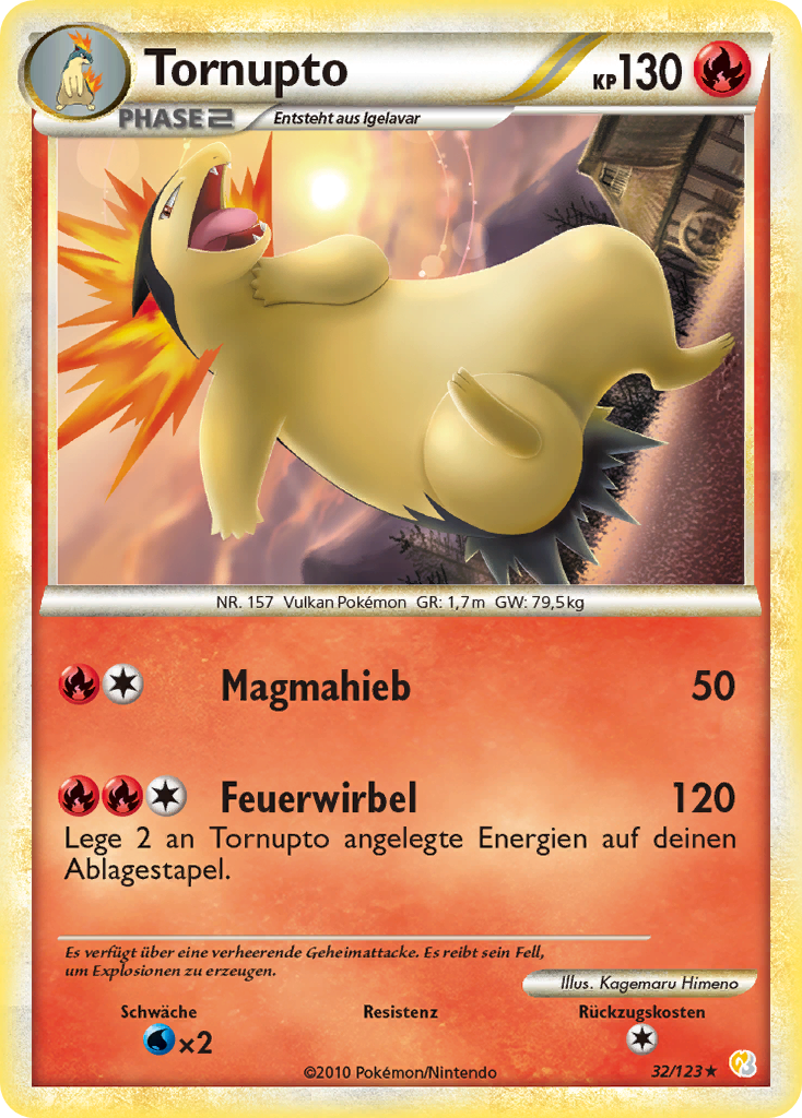 Tornupto 35 — Call of Legends (German Pokémon TCG card)