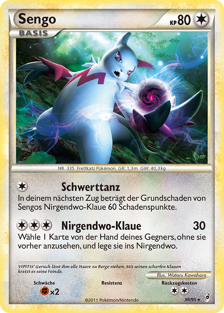 Sengo 39 — Call of Legends (German Pokémon TCG card)