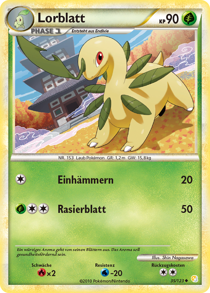 Lorblatt 40 — Call of Legends (German Pokémon TCG card)
