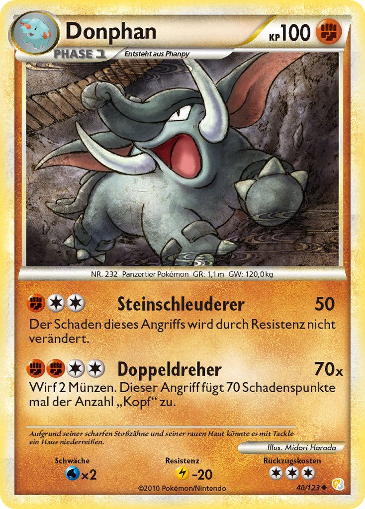 Donphan 42 — Call of Legends (German Pokémon TCG card)
