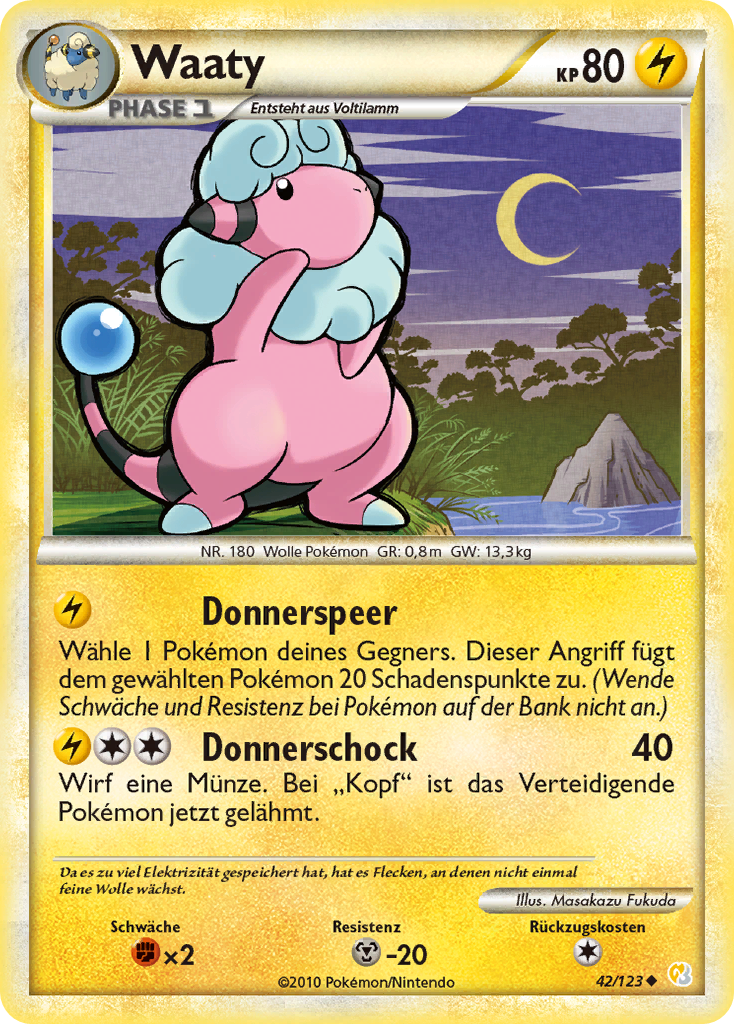 Waaty 43 — Call of Legends (German Pokémon TCG card)