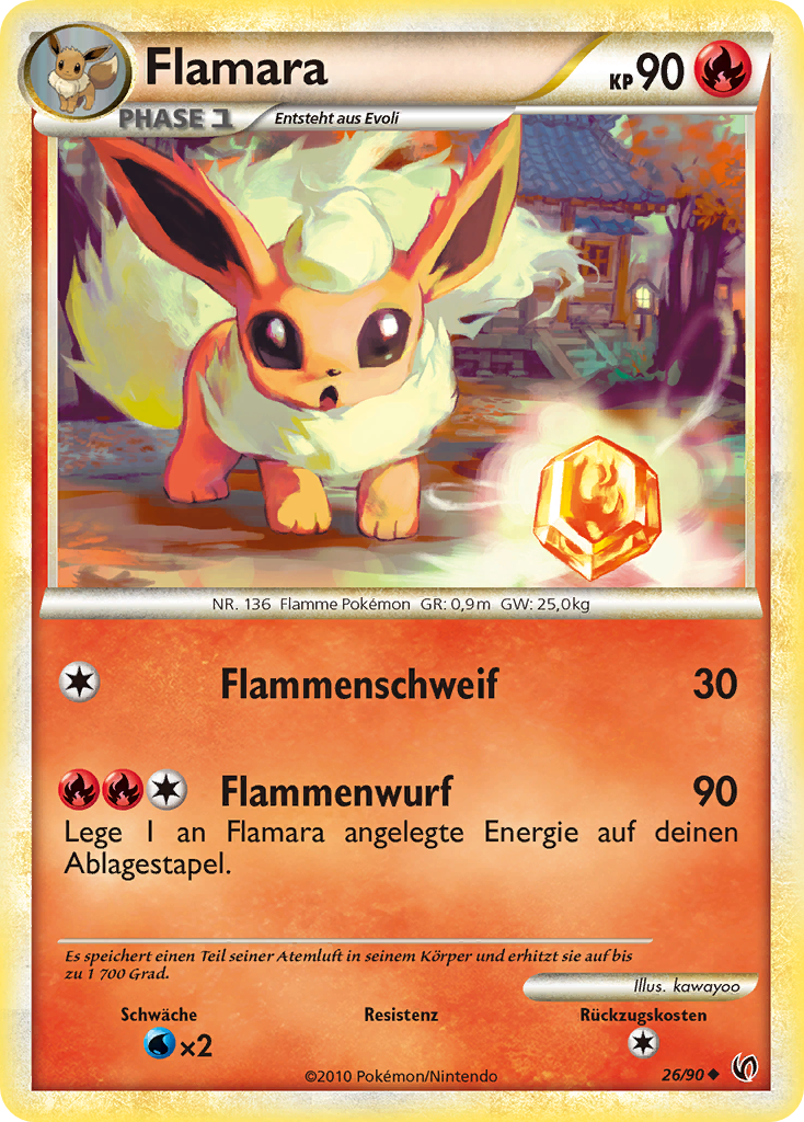 Flamara 44 — Call of Legends (German Pokémon TCG card)