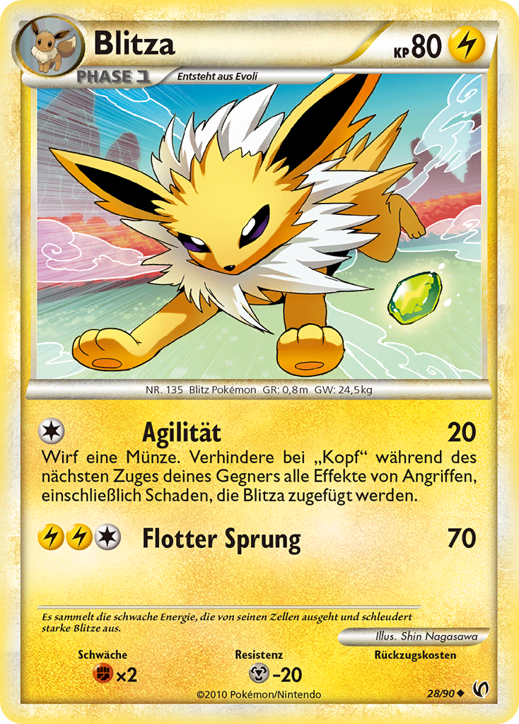 Blitza 45 — Call of Legends (German Pokémon TCG card)
