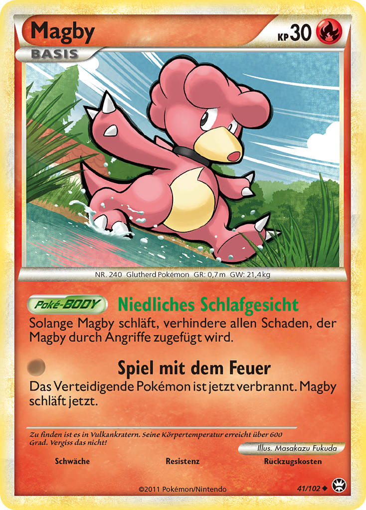 Magby 46 — Call of Legends (German Pokémon TCG card)