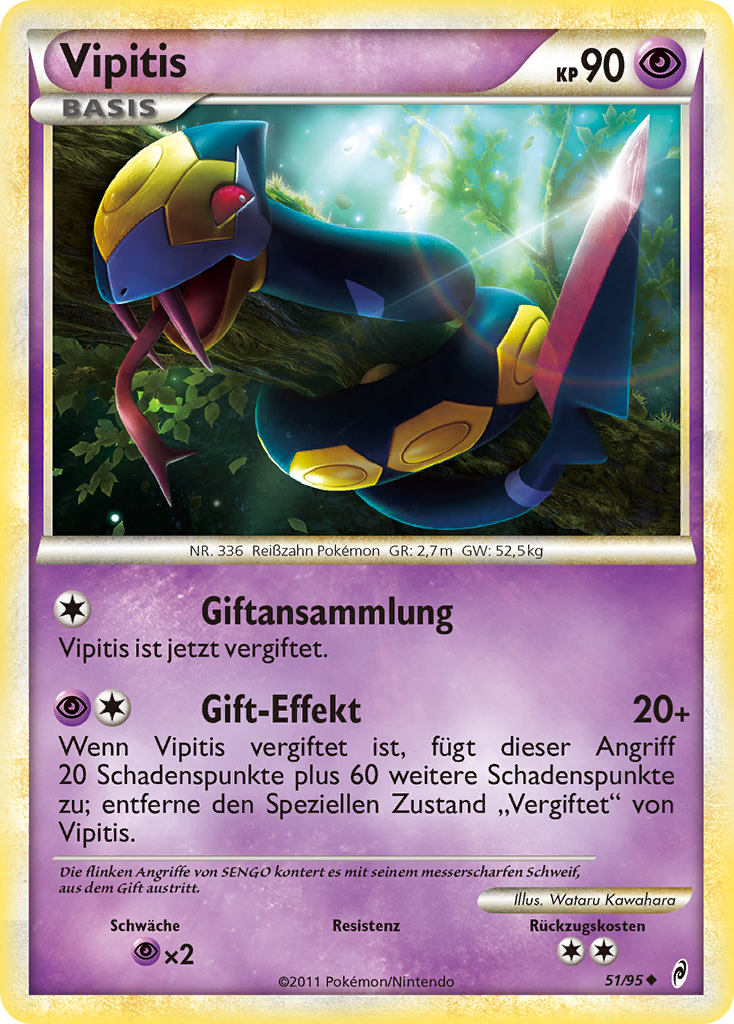 Vipitis 51 — Call of Legends (German Pokémon TCG card)