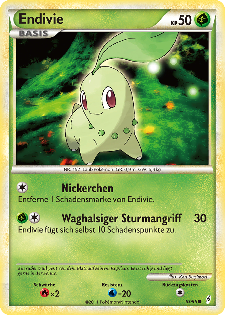 Endivie 53 — Call of Legends (German Pokémon TCG card)