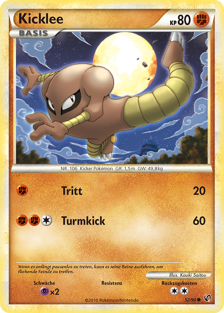 Kicklee 58 — Call of Legends (German Pokémon TCG card)