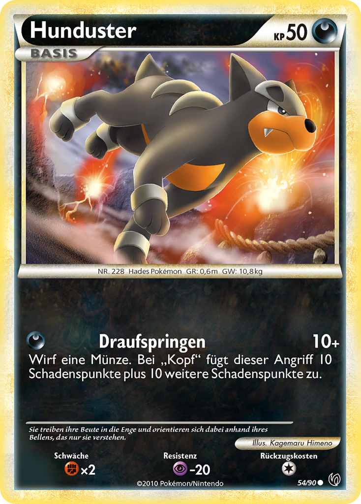 Hunduster 59 — Call of Legends (German Pokémon TCG card)