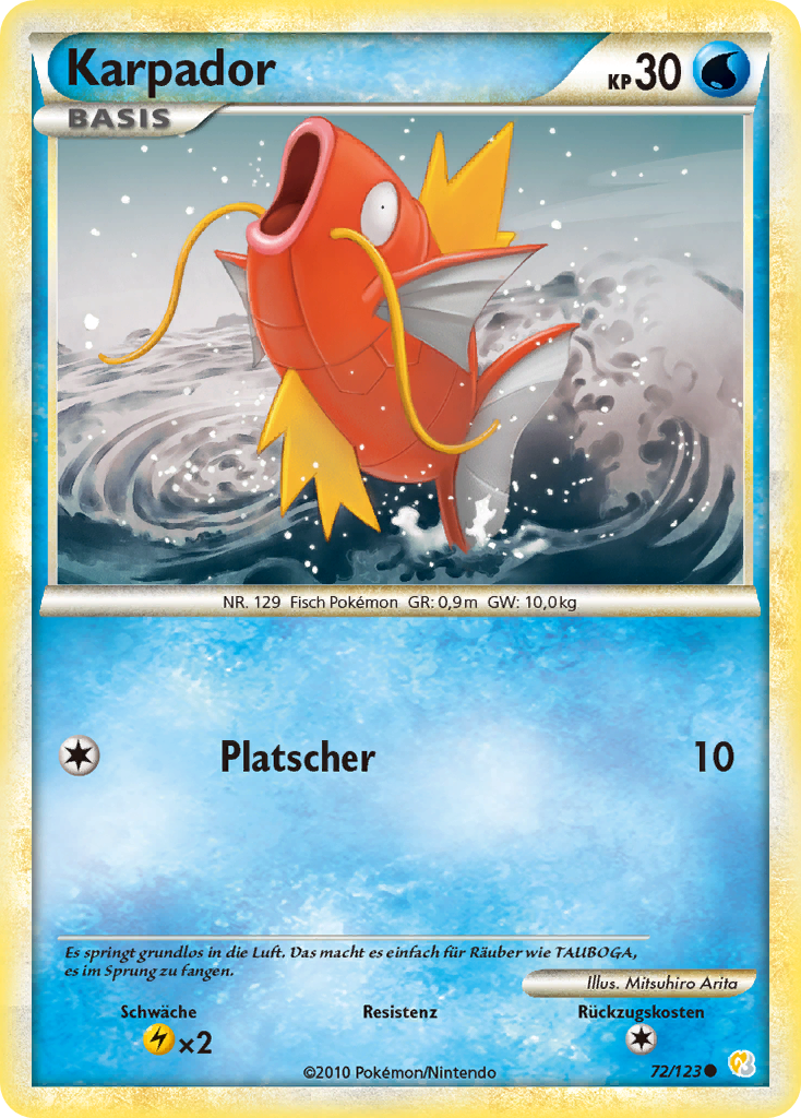 Karpador 61 — Call of Legends (German Pokémon TCG card)