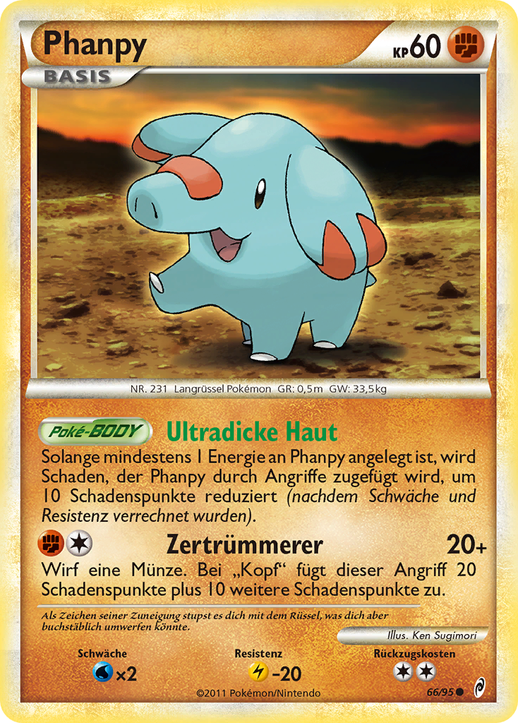 Phanpy 66 — Call of Legends (German Pokémon TCG card)