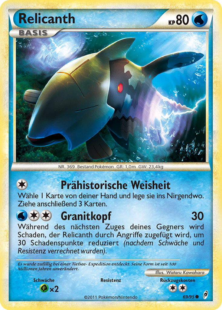 Relicanth 69 — Call of Legends (German Pokémon TCG card)