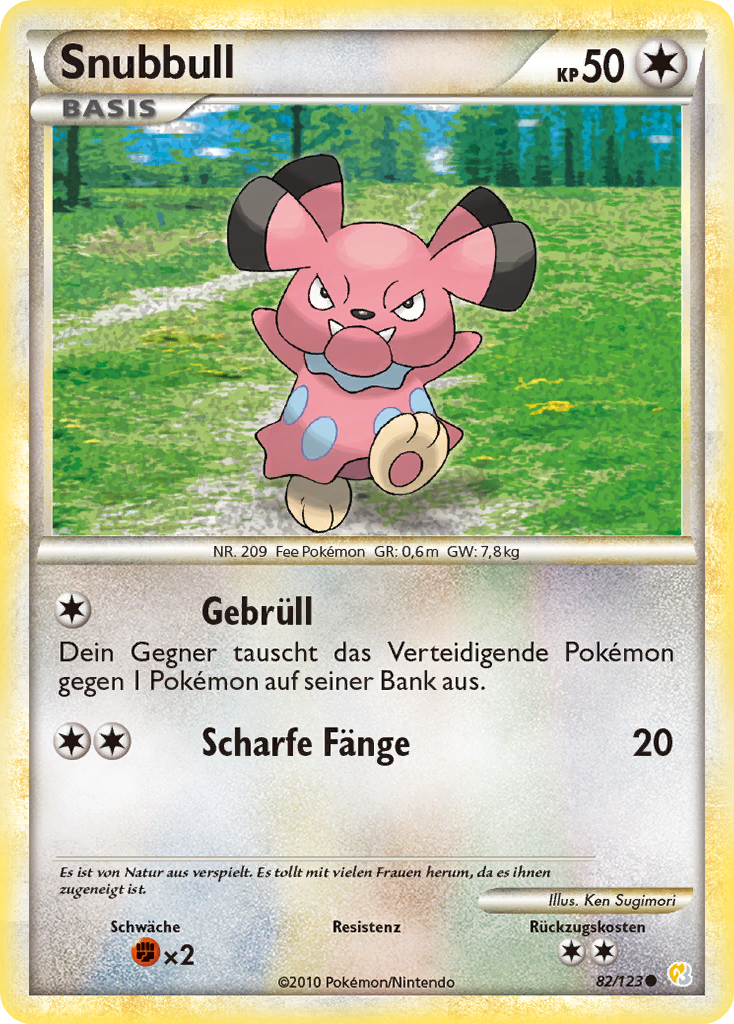 Snubbull 71 — Call of Legends (German Pokémon TCG card)
