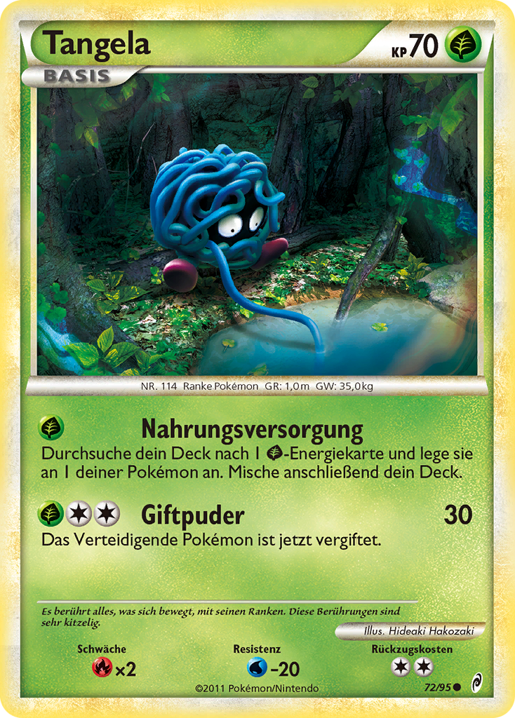 Tangela 72 — Call of Legends (German Pokémon TCG card)