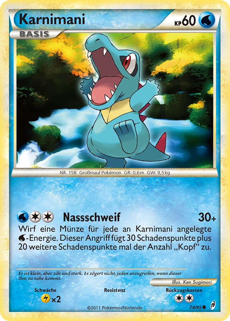 Karnimani 74 — Call of Legends (German Pokémon TCG card)